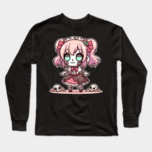 Kawaii Zombie Girl Long Sleeve T-Shirt